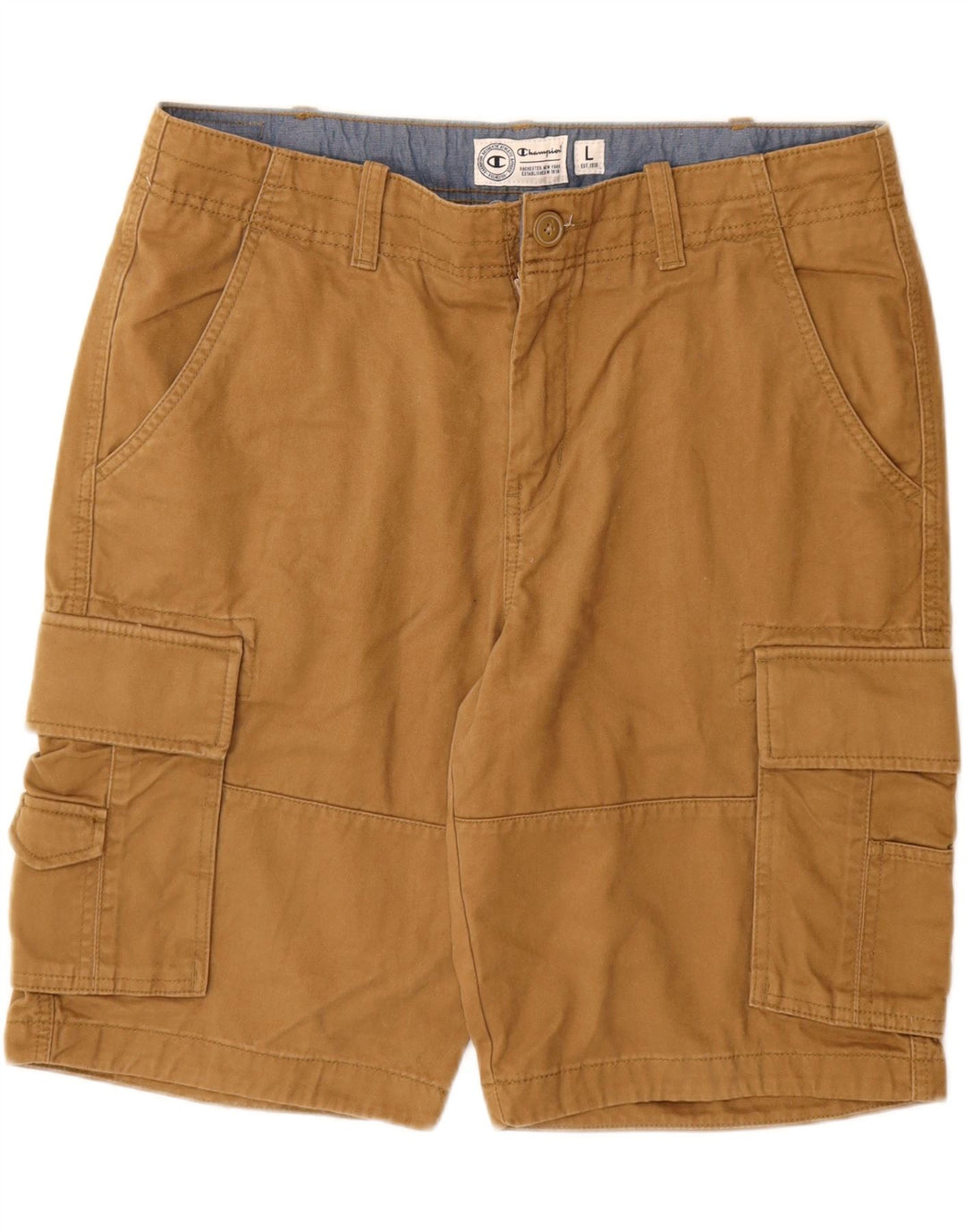 Pantaloncini cargo da uomo CHAMPION grandi W36 in cotone beige