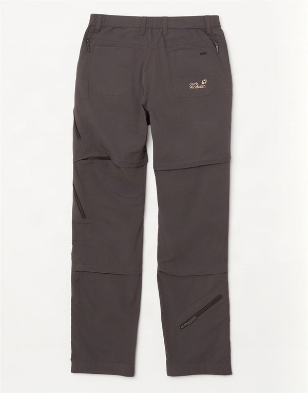 Pantaloni cargo dritti da donna Jack Wolfskin UK 12/14 Medium W30 L33 Grigio