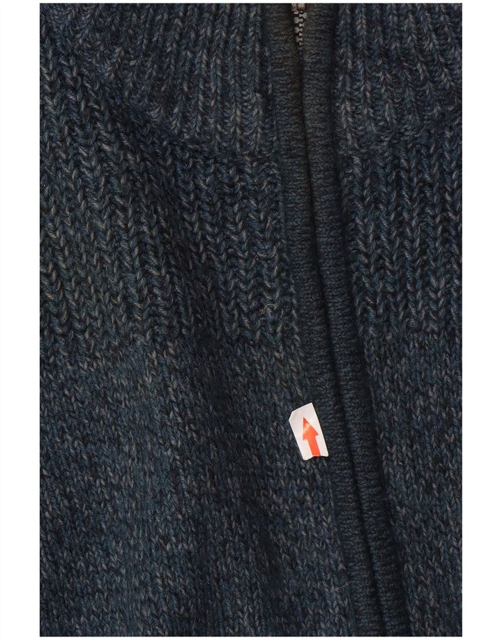 Maglione cardigan vestibilità regolare da uomo Marks & Spencer in acrilico blu medio