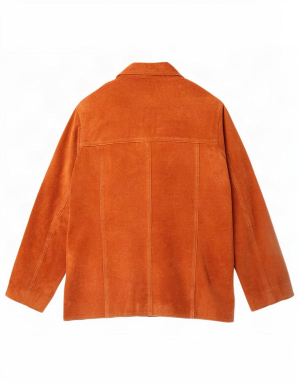 Giacca in pelle scamosciata da donna Studio UK 14 in pelle marrone medio