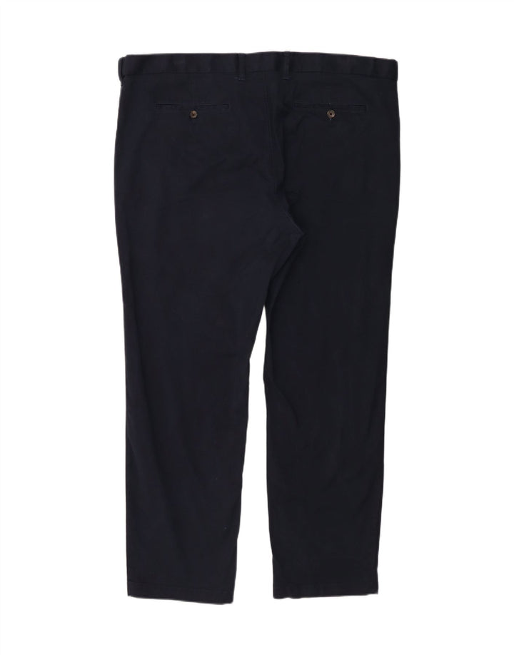 Pantaloni chino regolari Marks & Spencer da uomo Heritage W44 L31 Blu Navy