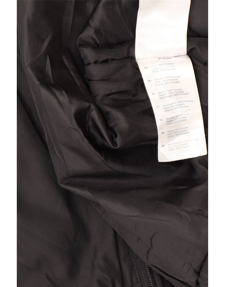 Giacca bomber con cappuccio da uomo Fila UK 38 poliestere color block medio nero