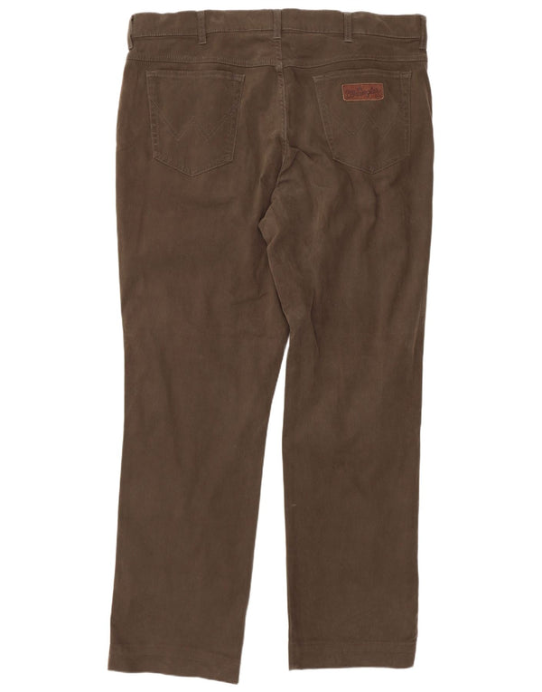 Pantaloni casual dritti da uomo Wrangler Texas W40 L34 cotone kaki