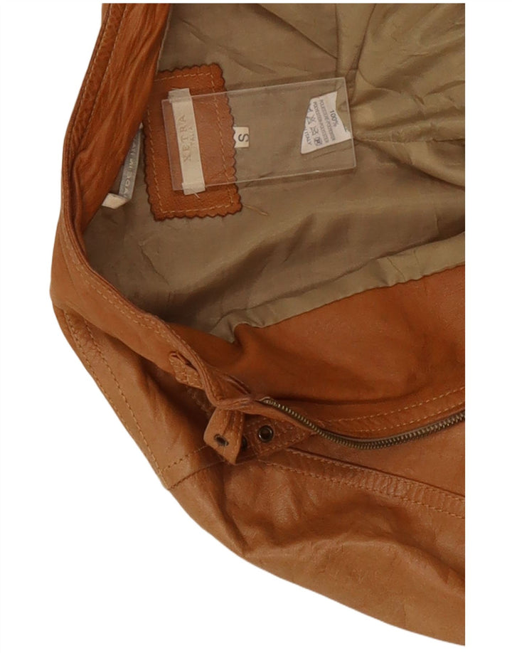Giacca da motociclista in pelle da donna XETRA UK 8 piccola Beige