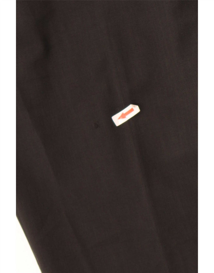 Pantaloni da abito dritti da uomo Zara EU 44 Large W34 L27 Poliestere nero