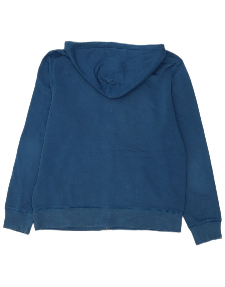 Maglione con cappuccio e zip grafica da uomo Gap grande in cotone blu