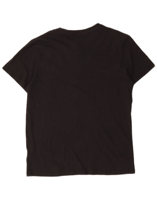 T-shirt da uomo Jack & Jones Top grande in cotone nero