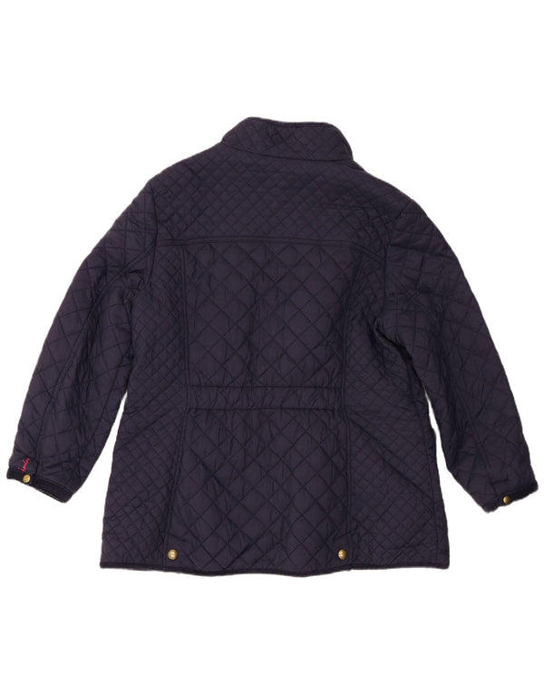 Giacca trapuntata da donna Joules UK 18 XL blu navy in poliammide