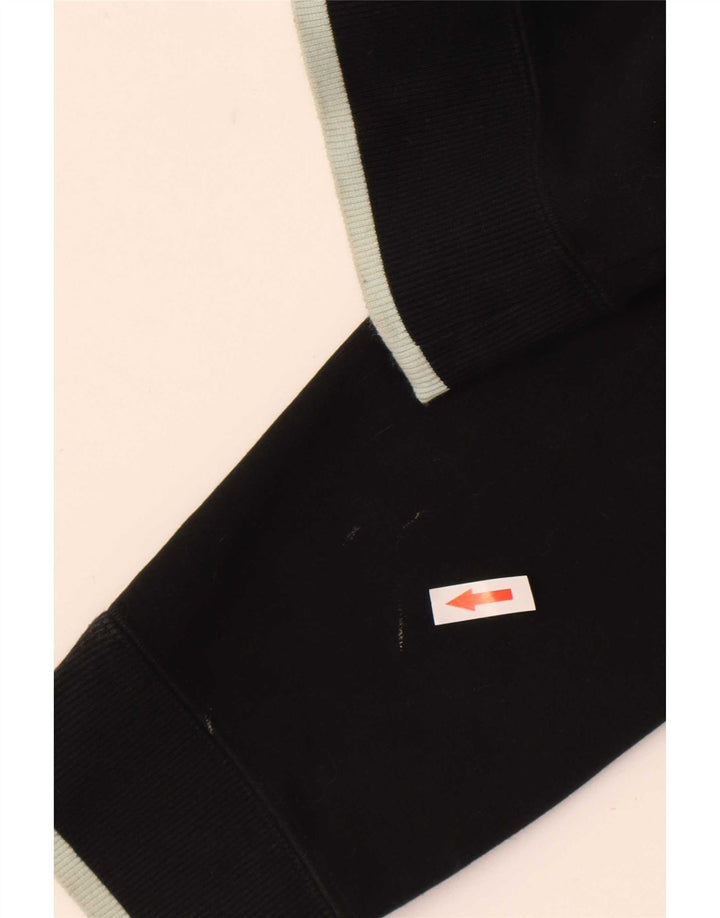 Maglione con cappuccio oversize corto da donna Adidas UK 10 piccolo poliestere nero