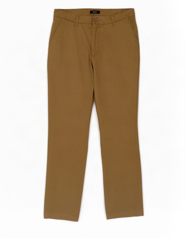 Gant Pantaloni chino vestibilità regolare New Haven da uomo W34 L30 in cotone beige