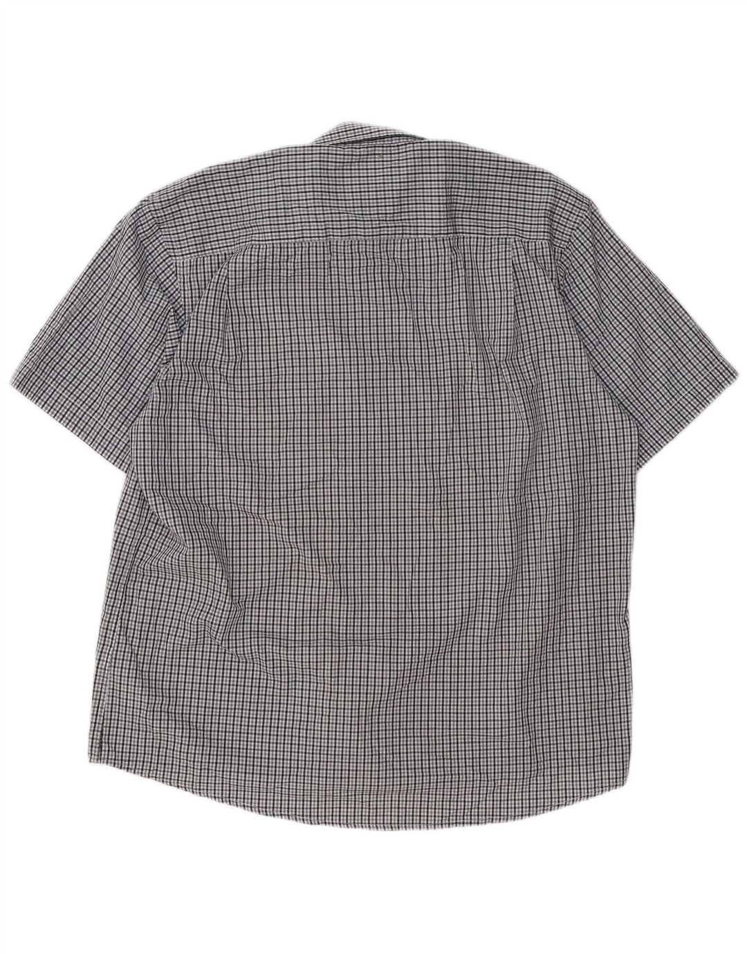 Camicia da uomo Regular Fit Pierre Cardin 3XL Poliestere a quadri grigio