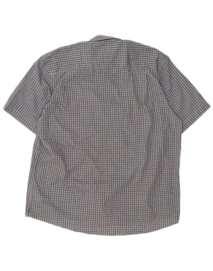 Camicia da uomo Regular Fit Pierre Cardin 3XL Poliestere a quadri grigio