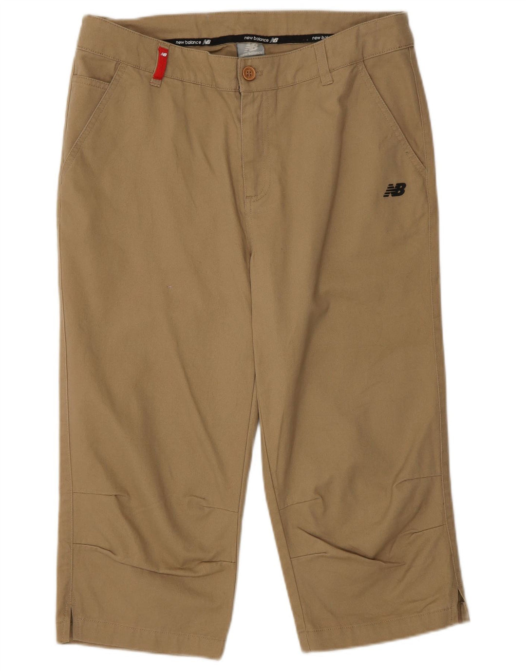 Pantaloni Capri da donna New Balance medi W32 L18 cotone beige
