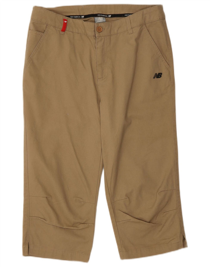 Pantaloni Capri da donna New Balance medi W32 L18 cotone beige