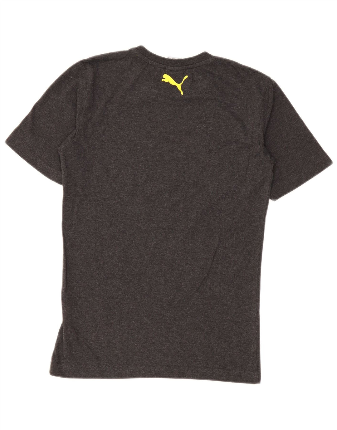 T-shirt grafica da uomo Puma Top Small in cotone grigio