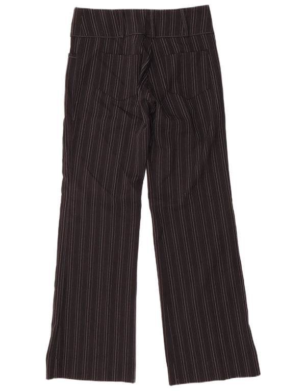 Pantaloni casual dritti da donna GUESS IT 40 Small W30 L31 Neri a righe