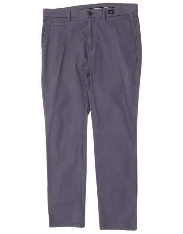 Pantaloni chino slim da uomo Tommy Hilfiger W34 L32 cotone blu