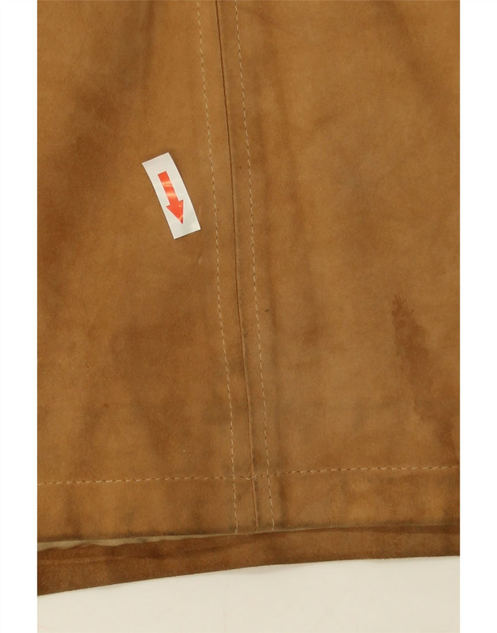 Giacca Scamosciata Uomo Ombraluce IT 46 Large Pelle Marrone