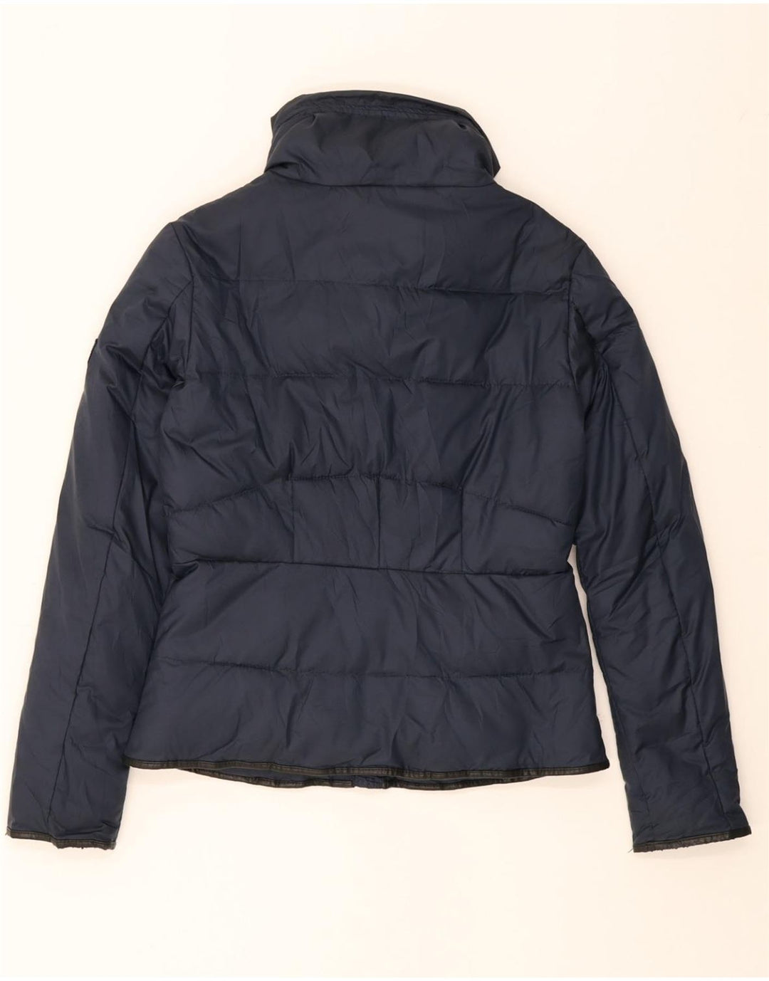 GUESS Womens Padded Jacket UK 10 Small Navy Blue Polyester Vintage Guess and Second-Hand Guess from Messina Hembry 