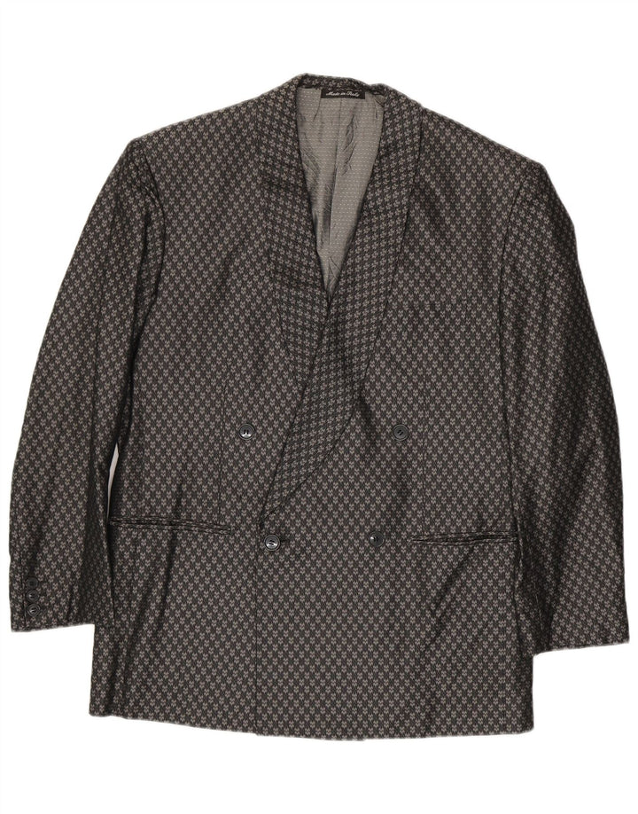 Giacca blazer doppiopetto da uomo Pal Zileri IT 48 Grigio medio geometrico
