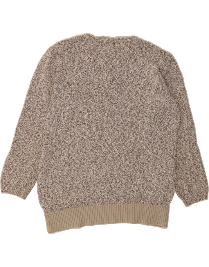 VINTAGE Womens Crew Neck Jumper Sweater EU 46 XL Grey Flecked Vintage Vintage and Second-Hand Vintage from Messina Hembry 