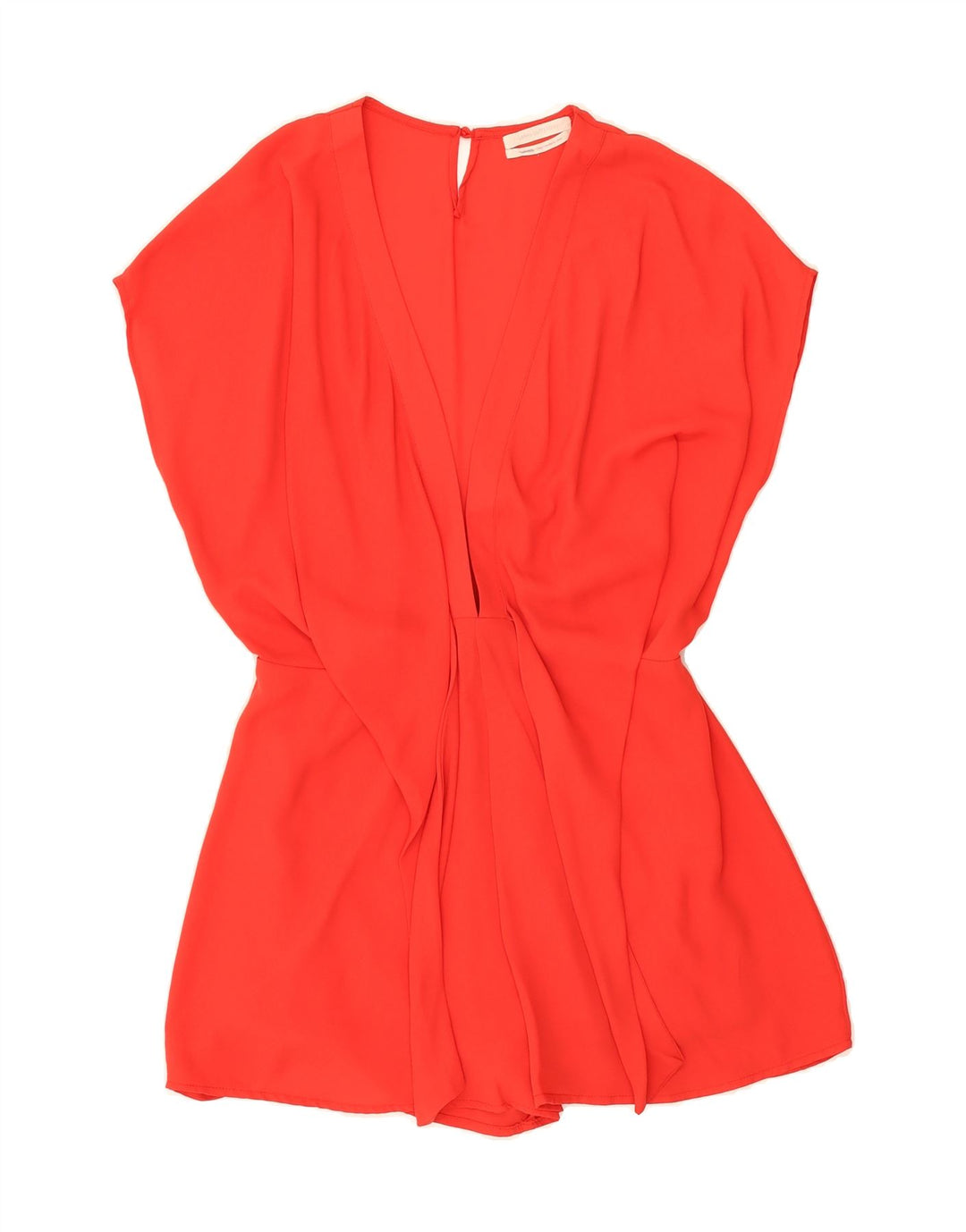 URBAN OUTFITTERS Womens Front Tie Playsuit UK 14 Medium Red Vintage Urban Outfitters and Second-Hand Urban Outfitters from Messina Hembry 