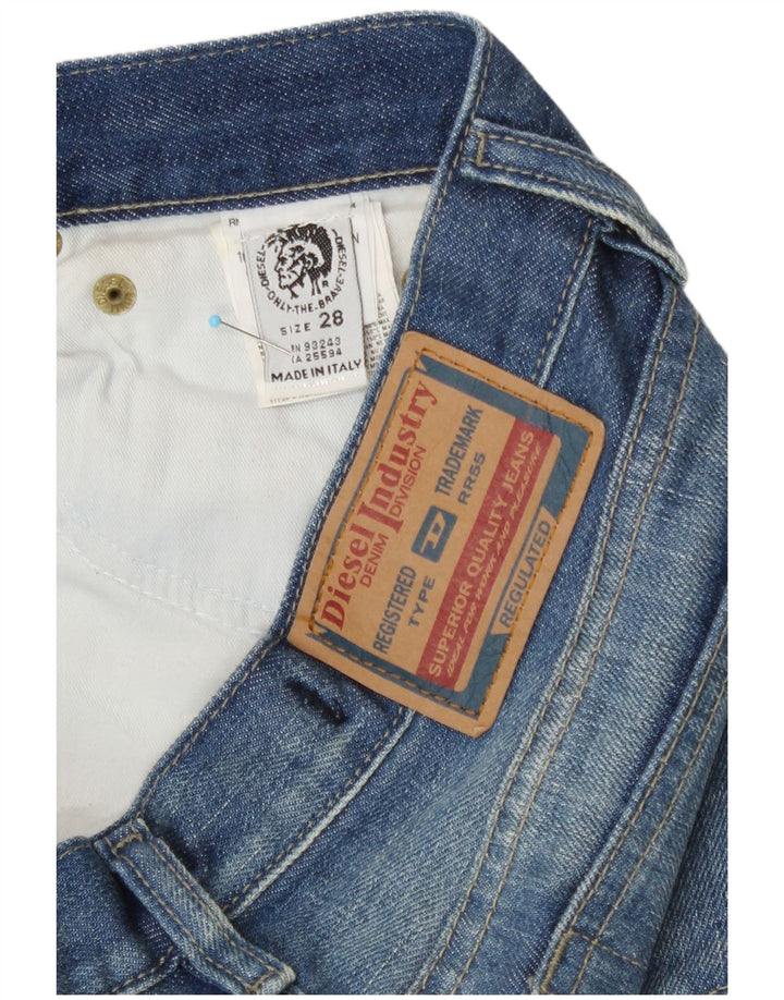 Jeans dritti da donna Diesel W28 L32 cotone blu
