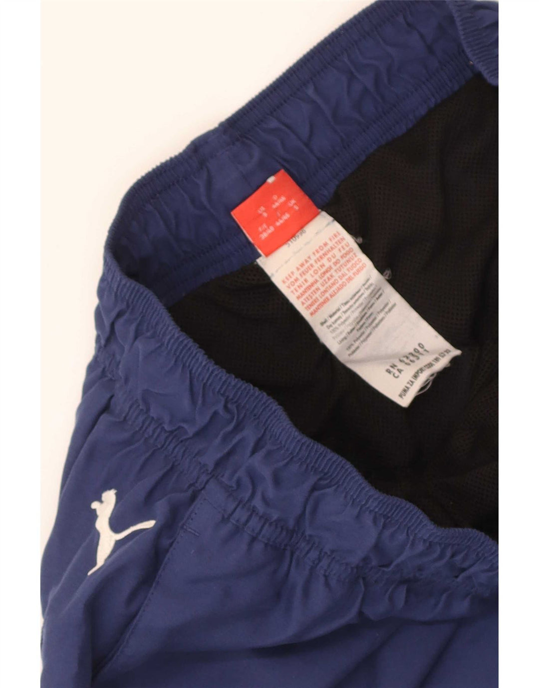 Pantaloncini sportivi grafici da uomo Puma piccoli in poliestere blu navy