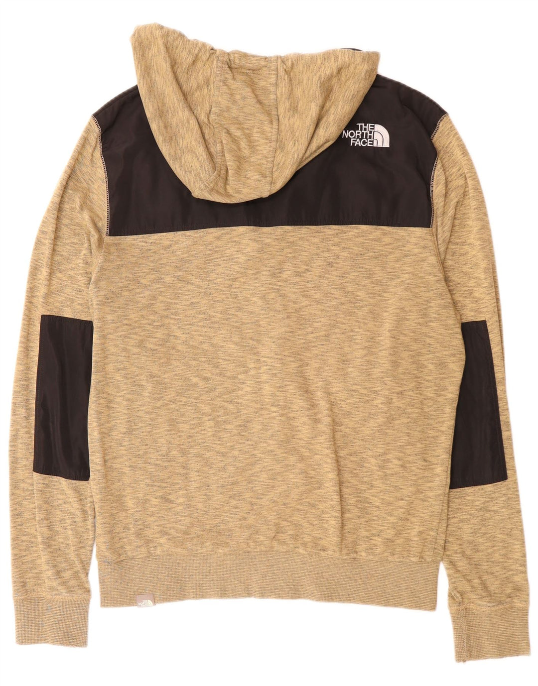 THE NORTH FACE Felpa con cappuccio e zip da uomo in cotone color block marrone medio