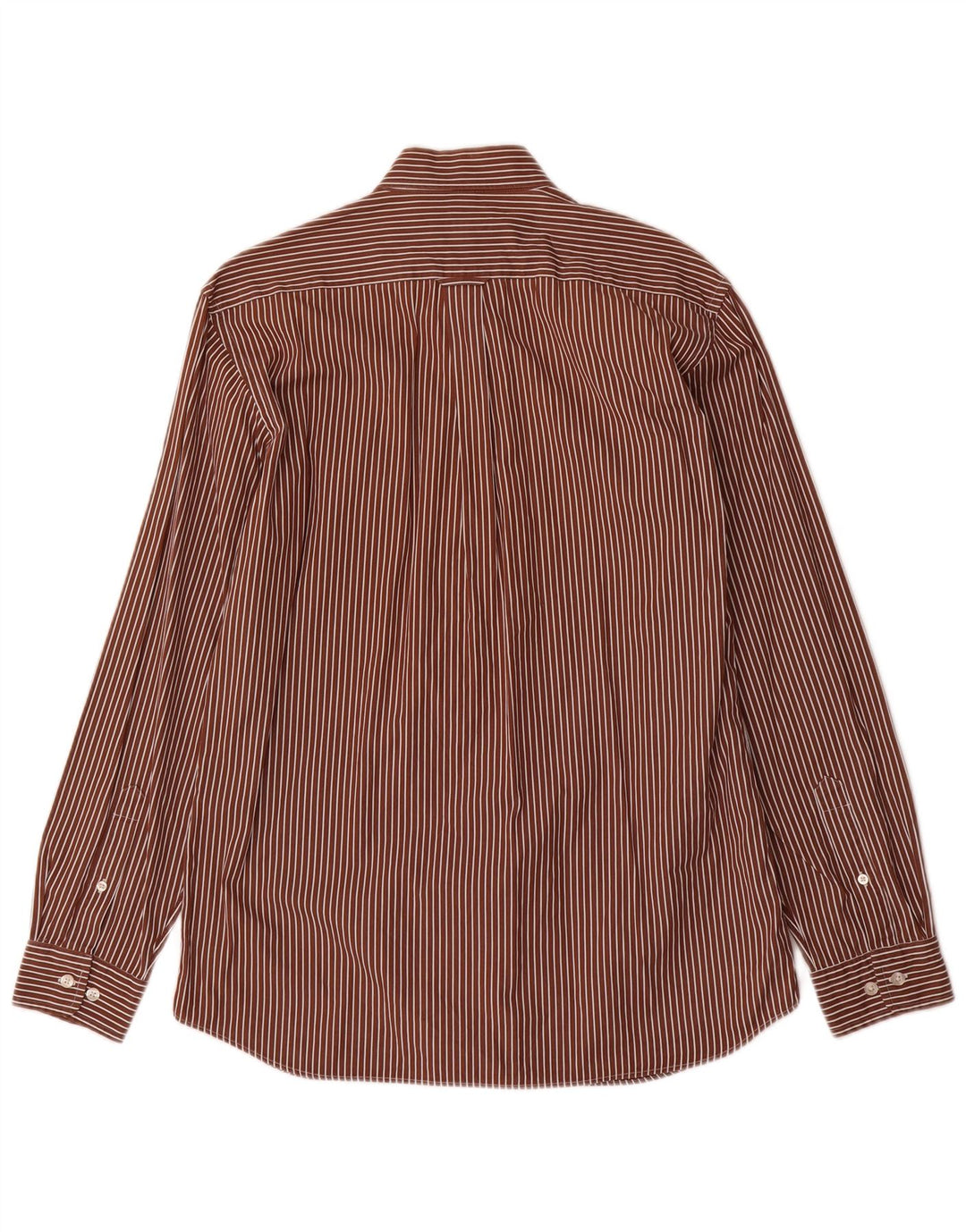 Camicia Gant da uomo vestibilità regolare in cotone a righe marrone medio