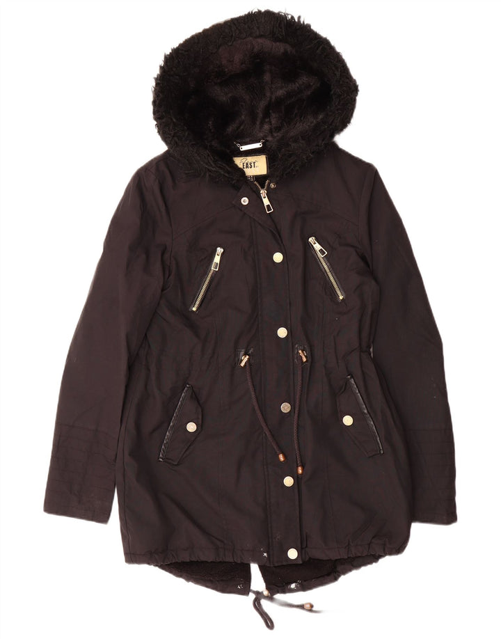 Giacca Parka con cappuccio da donna Lipsy UK 8 Small Poliestere nero