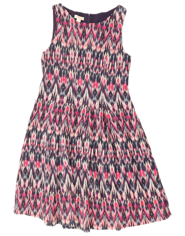 MONSOON Womens Sleeveless A-Line Dress UK 16 Large Multicoloured Ikat
