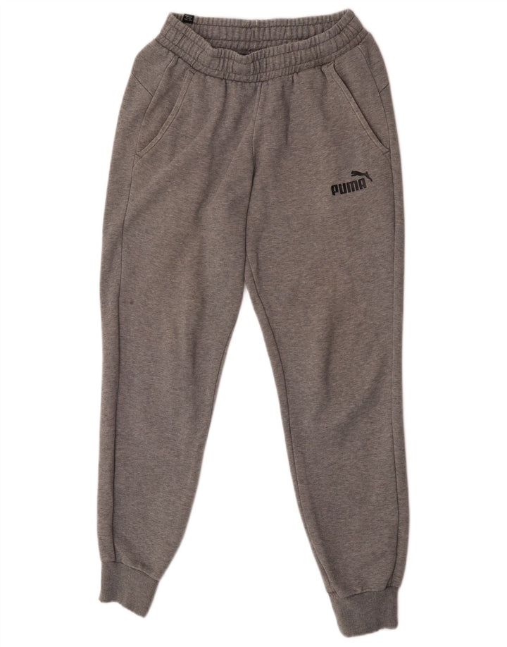 Pantaloni da tuta da uomo Puma Joggers piccoli in cotone chiazzato grigio