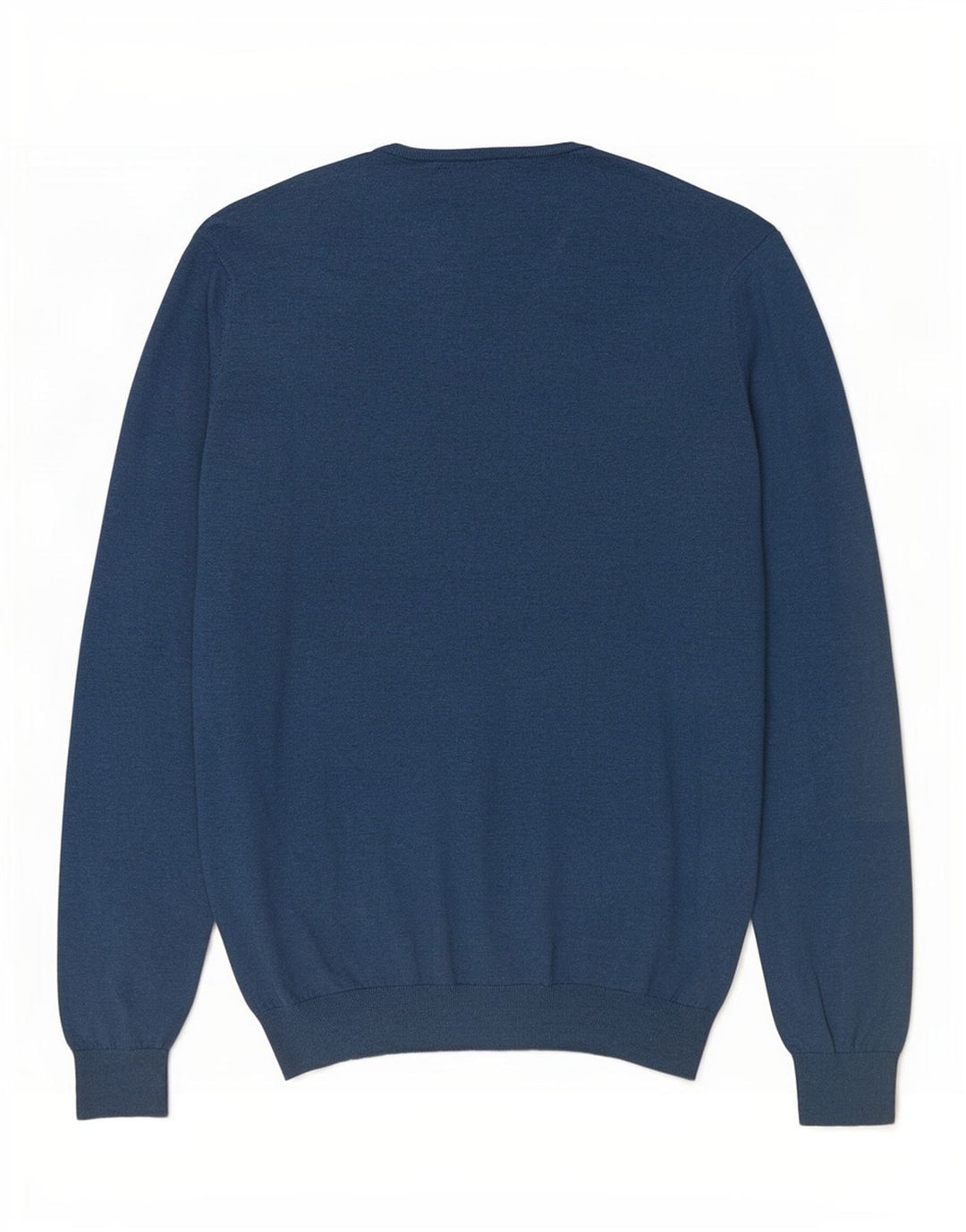 Massimo Dutti Maglione da uomo con scollo a V XL in cotone blu