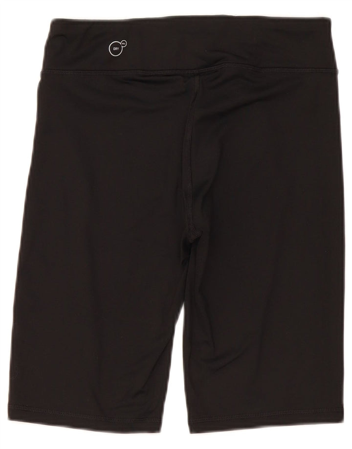 PUMA Womens Bermuda Sport Shorts UK 12 Medium Black Cotton