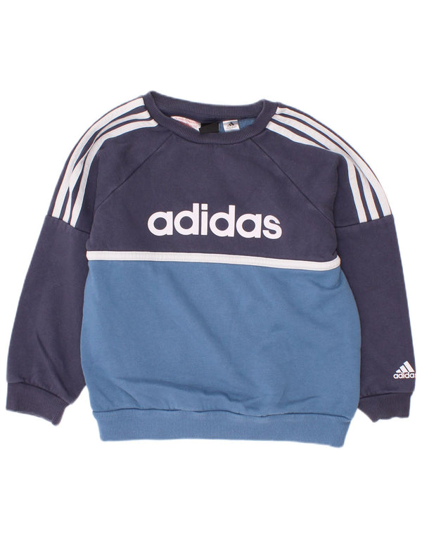 Felpa con grafica Adidas per ragazzi, 2-3 anni, colore blu navy
