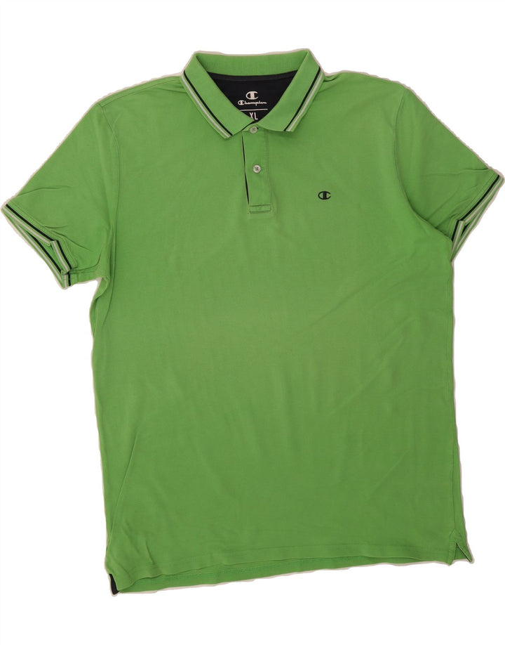 CHAMPION Mens Polo Shirt XL Green Vintage Champion and Second-Hand Champion from Messina Hembry 