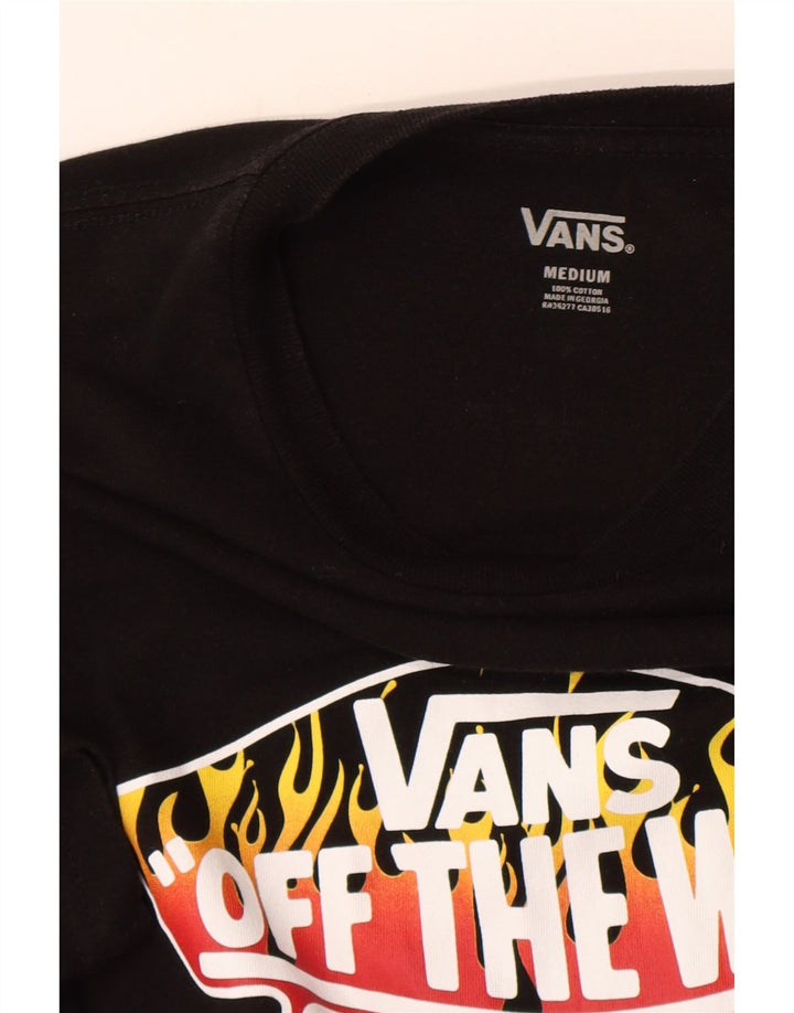 T-shirt grafica da uomo Vans Top in cotone nero medio