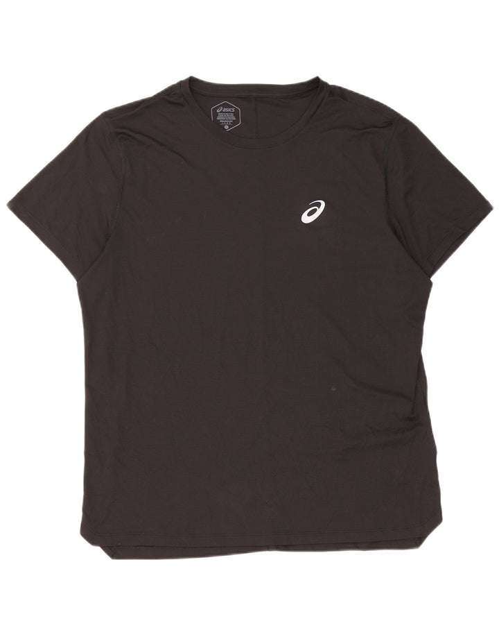 T-shirt da uomo Asics Top Large nera in poliestere