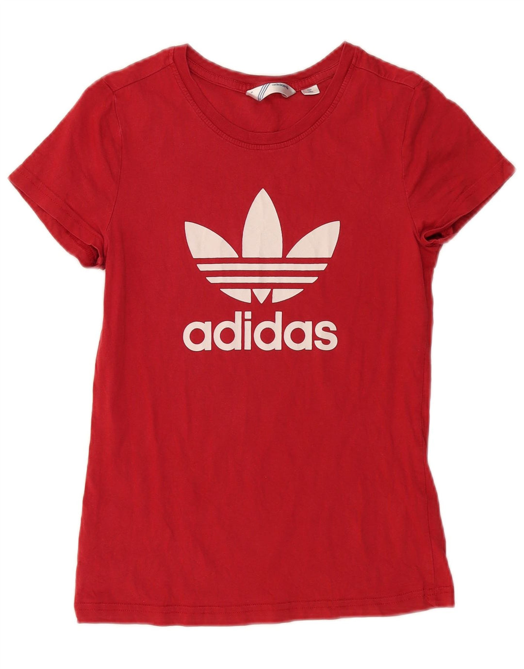T-shirt grafica da donna ADIDAS Top IT 38 Small rosso cotone