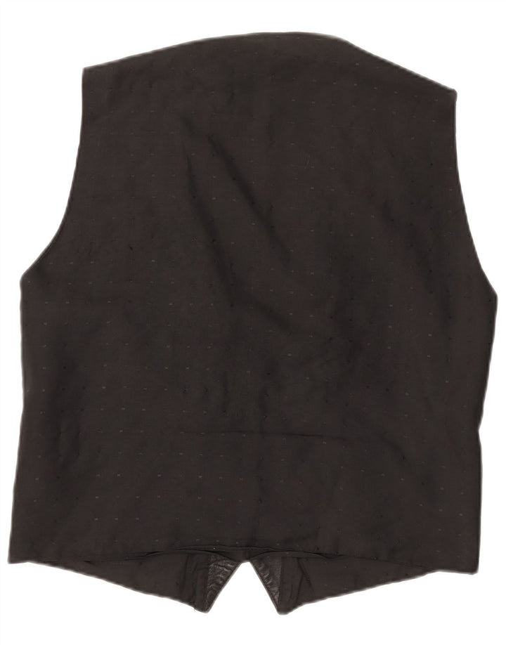 Gilet vintage da uomo medio nero