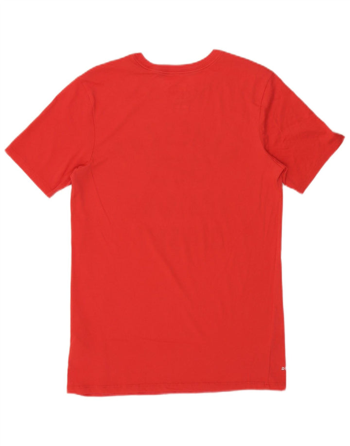 Nike Mens Athletic Cut Graphic T-Shirt Top Small Red Cotton