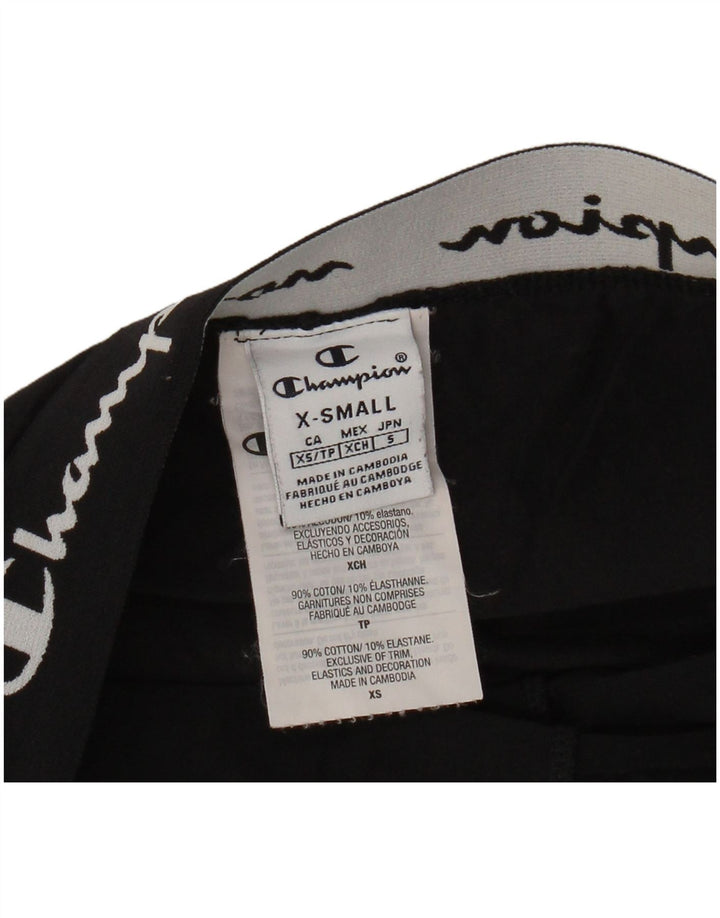 Leggings grafici da donna CHAMPION UK 4 XS cotone nero
