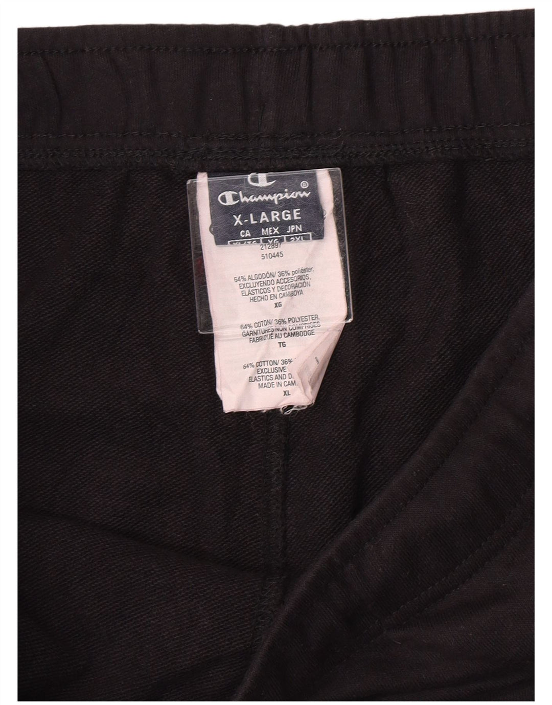 Pantaloni da tuta da uomo Champion Joggers XL cotone nero