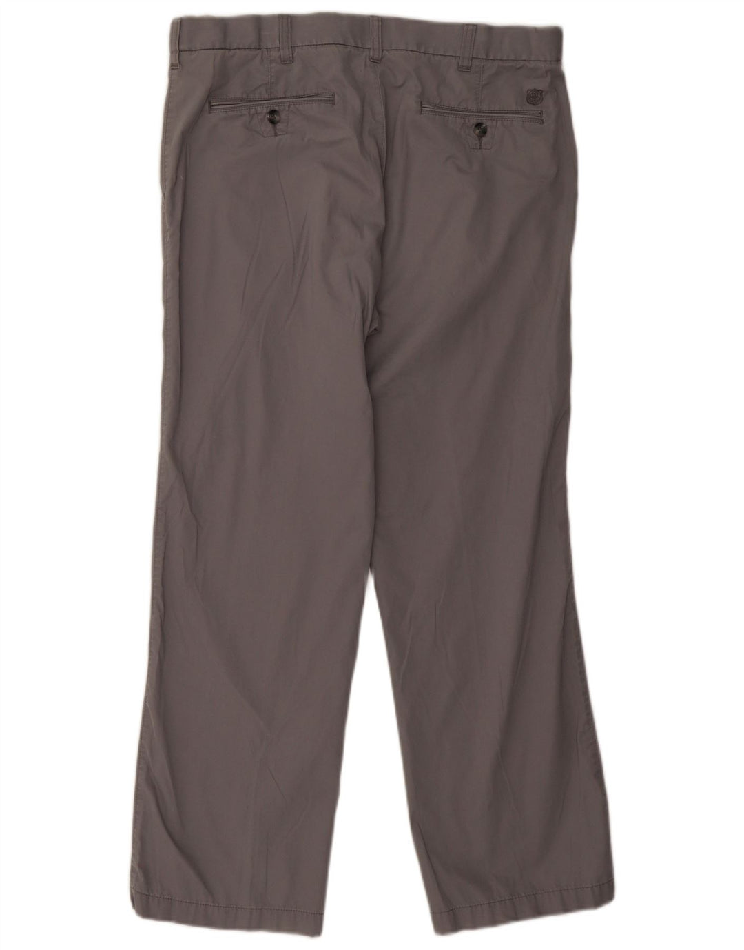 Pantaloni chino dritti Marks & Spencer da uomo blu Harbour W36 L29 grigi