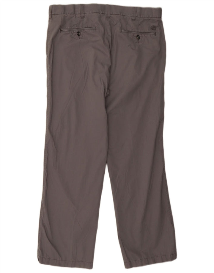 Pantaloni chino dritti Marks & Spencer da uomo blu Harbour W36 L29 grigi
