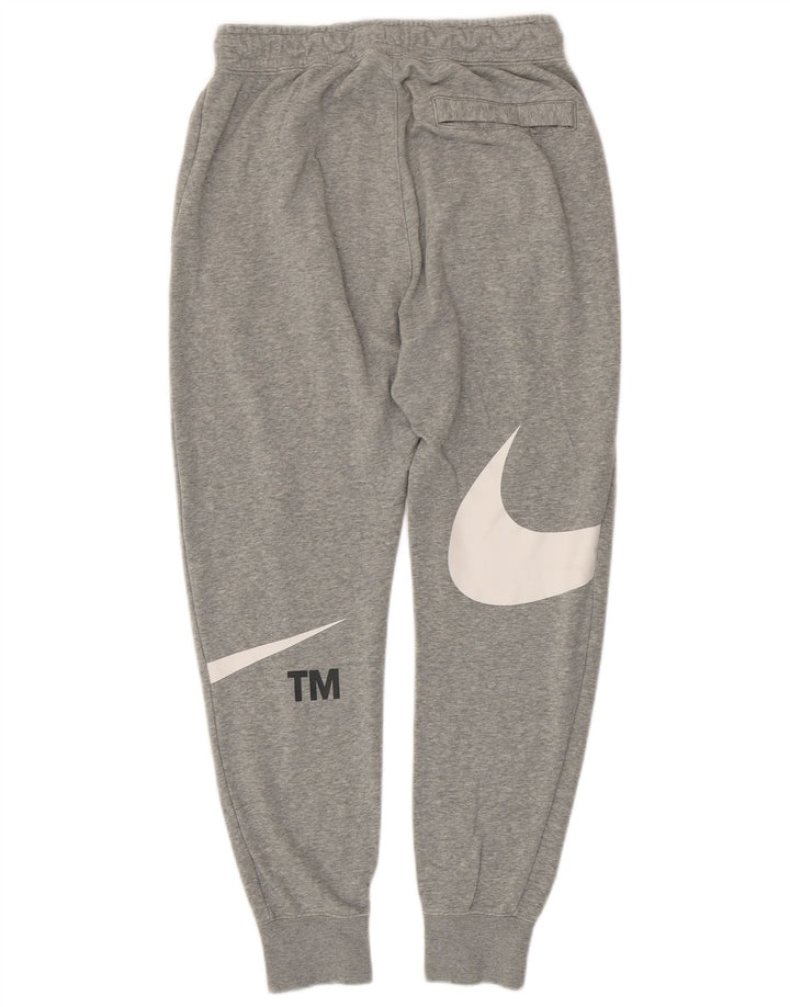 Pantaloni da tuta con grafica Nike da uomo, pantaloni da jogging, piccoli, in cotone grigio