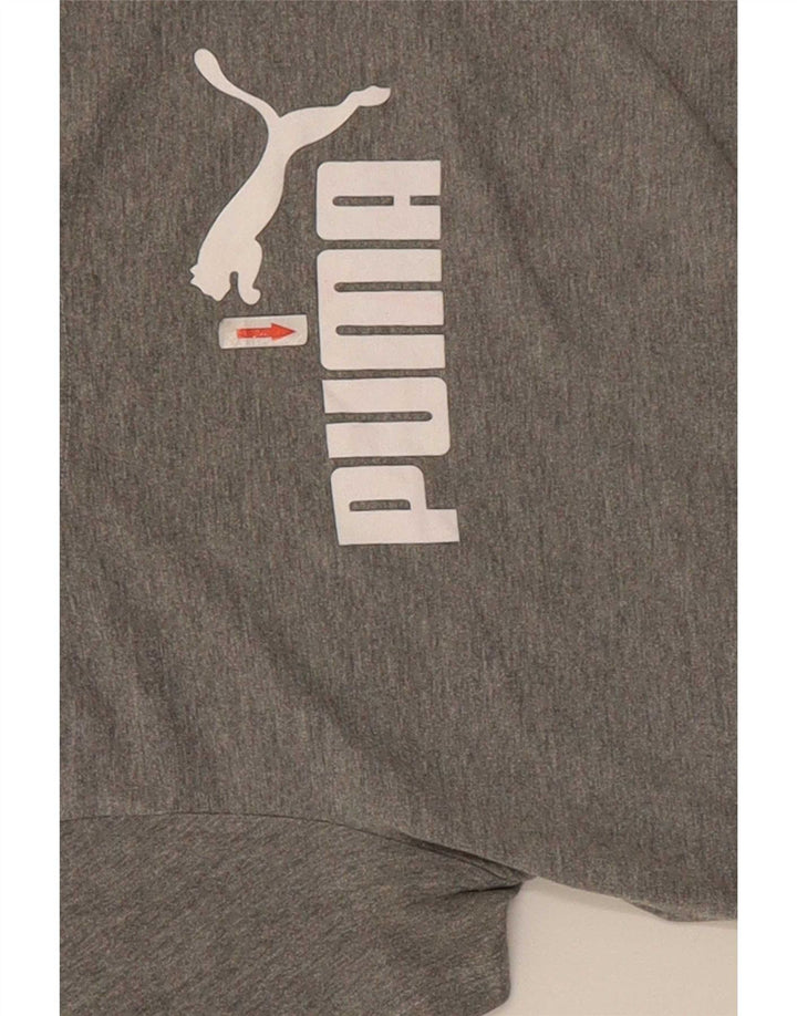T-shirt grafica da donna Puma UK 12 grigio medio chiazzato