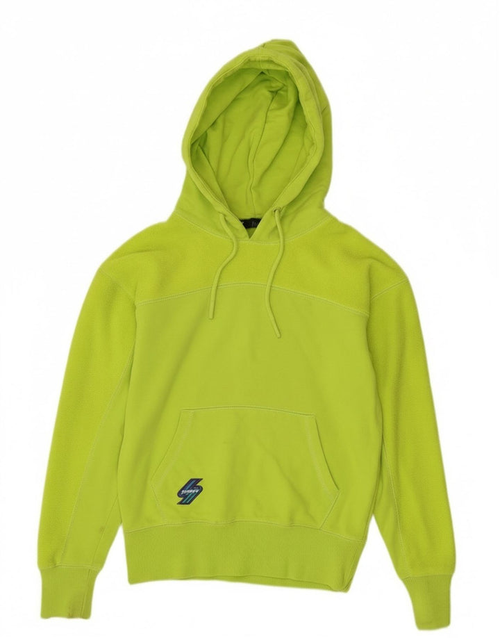 Felpa con cappuccio oversize da donna Superdry UK 6 XS verde poliestere