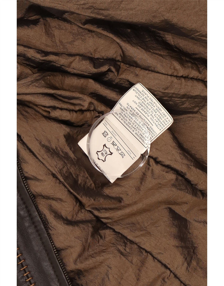 Giacca in Pelle Donna Mabrun IT 48 XL Pelle Nera